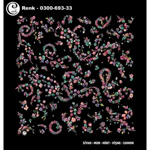Cenk 100 cm Desenli Oyalık Yazma (Cnk-693-33)