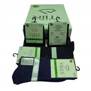 Nilss Erkek Bambu Soket Çorap Karışık Renk 6lı (eb09-01)