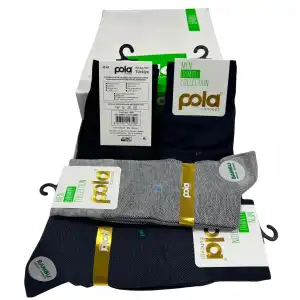 Pola Erkek Bambu Soket Çorap Karışık Renk 6lı (eb08-01)