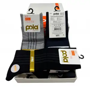 Pola Erkek Modal Soket Çorap Karışık Renk 6lı (eb07-01)