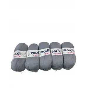 Polosu Kristal Lif İpi 5li Paket (Antrasit)-Psk01-10