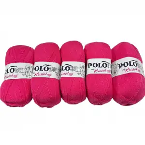 Polosu Kristal Lif İpi 5li Paket (Pembe)-Psk01-05