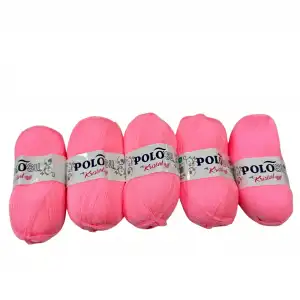 Polosu Kristal Lif İpi 5li Paket(Soft Pembe)-Psk01-28