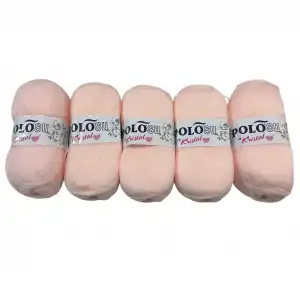 Polosu Kristal Lif İpi 5li Paket (Pudra)-Psk01-04