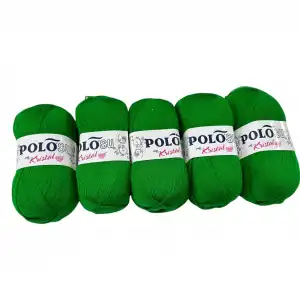 Polosu Kristal Lif İpi 5li Paket (Yeşil)-Psk01-19