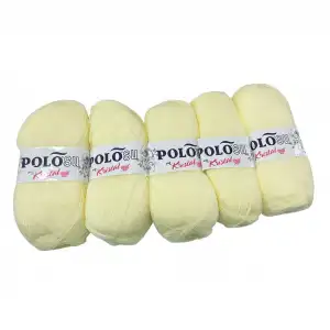 Polosu Kristal Lif İpi 5li Paket(Acik Sari)-Psk01-25