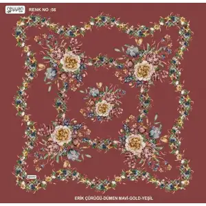 Reyyan İpek 100 cm Desenli Oyalık Yazma (ryyn-463-20)