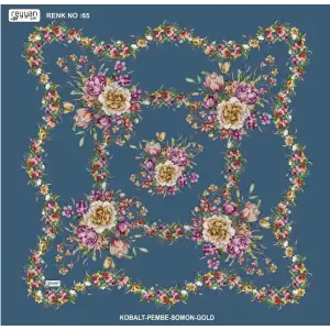 Reyyan İpek 100 cm Desenli Oyalık Yazma (ryyn-463-23)
