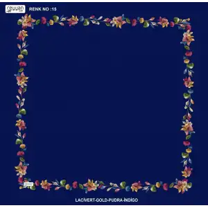 Reyyan İpek 100 cm Desenli Oyalık Yazma (ryyn-464-02)