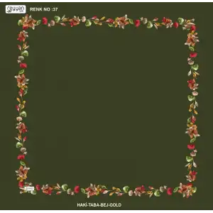 Reyyan İpek 100 cm Desenli Oyalık Yazma (ryyn-464-09)