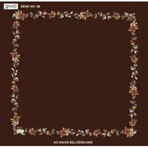 Reyyan İpek 100 cm Desenli Oyalık Yazma (ryyn-464-16)
