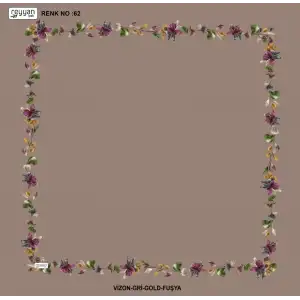 Reyyan İpek 100 cm Desenli Oyalık Yazma (ryyn-464-21)