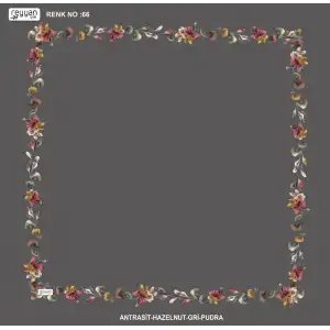Reyyan İpek 100 cm Desenli Oyalık Yazma (ryyn-464-23)