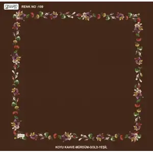 Reyyan İpek 100 cm Desenli Oyalık Yazma (ryyn-464-25)