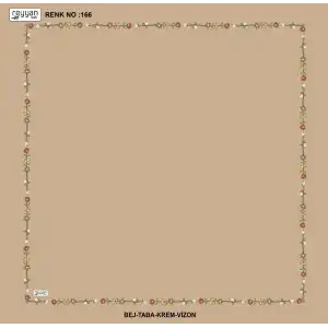 Reyyan İpek 100 cm Desenli Oyalık Yazma (ryyn-465-08)