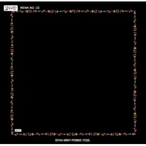 Reyyan İpek 100 cm Desenli Oyalık Yazma (ryyn-465-18)