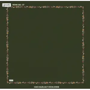 Reyyan İpek 100 cm Desenli Oyalık Yazma (ryyn-465-19)