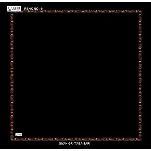 Reyyan İpek 100 cm Desenli Oyalık Yazma (ryyn-466-09)