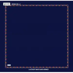 Reyyan İpek 100 cm Desenli Oyalık Yazma (ryyn-466-10)