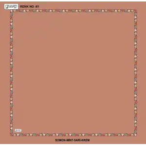 Reyyan İpek 100 cm Desenli Oyalık Yazma (ryyn-466-26)