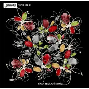 Reyyan İpek 100 cm Oyalık Yazma (ryyn-397-12)