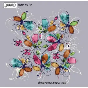 Reyyan İpek 100 cm Oyalık Yazma (ryyn-397-14)