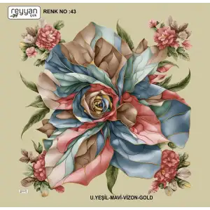 Reyyan İpek 100 cm Oyalık Yazma (ryyn-398-15)