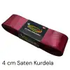 4 cm Bordo Saten Kurdele (10 mt.) - (SK-04-02)