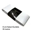 6 cm Beyaz Saten Kurdele (10 mt.) - (SK-06-02)