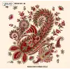 Reyyan İpek 100 cm Desenli Oyalık Yazma (ryyn-446-12)
