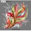 Reyyan İpek 100 cm Desenli Oyalık Yazma (ryyn-447-01)