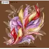 Reyyan İpek 100 cm Desenli Oyalık Yazma (ryyn-447-05)