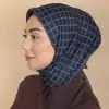 Locella El Dikişli Dijital Soft Eşarp Lacivert Serisi-soft15-03