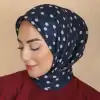 Locella El Dikişli Dijital Soft Eşarp Lacivert Serisi-soft15-04