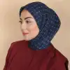 Locella El Dikişli Dijital Soft Eşarp Lacivert Serisi-soft15-06