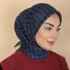 Locella El Dikişli Dijital Soft Eşarp Lacivert Serisi-soft15-06