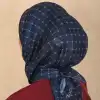 Locella El Dikişli Dijital Soft Eşarp Lacivert Serisi-soft15-06