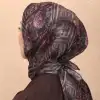 Locella El Dikişli Dijital Soft Eşarp-soft16-03