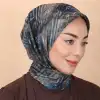 Locella El Dikişli Dijital Soft Eşarp-soft16-08