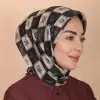 Locella El Dikişli Dijital Soft Eşarp-soft17-02