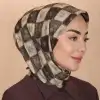 Locella El Dikişli Dijital Soft Eşarp-soft17-08