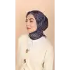 Locella El Dikişli Dijital Soft Eşarp-soft18-08