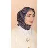 Locella El Dikişli Dijital Soft Eşarp-soft18-08
