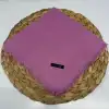 Soft İpek Düz Flamlı Keten Eşarp Gül Pembe (FE424-19)