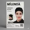 Milenda Dikişsiz Viskon İpli Siyah Bone (PB04-01)