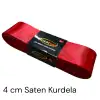 4 cm Kırmızı Saten Kurdele (10 mt.) - (SK-04-14)