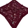 Huzurlu İpek Polyester Oyalık Yazma 100 cm - (PY01-06)