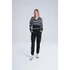 Siyah Kadın Pamuk Jogger Eşofman Altı-(jg01-01)