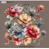 Reyyan İpek 100 cm Desenli Oyalık Yazma (ryyn-456-11)