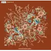 Reyyan İpek 100 cm Desenli Oyalık Yazma (ryyn-460-27)